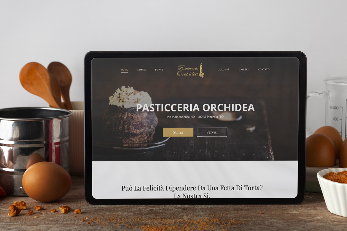 tablet pasticceria orchidea